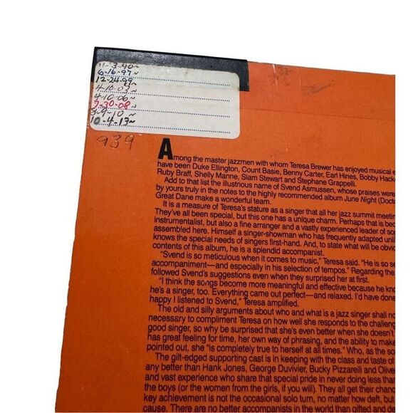 TERESA BREWER & SVEND ASMUSSEN: on the good ship lollipop DOCTOR JAZZ 12" LP - Picture 6 of 15